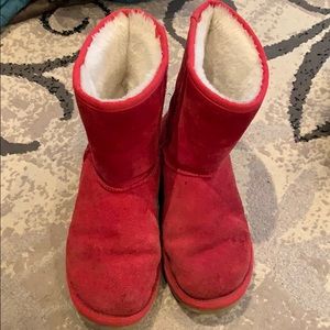 Womens red ugg boots